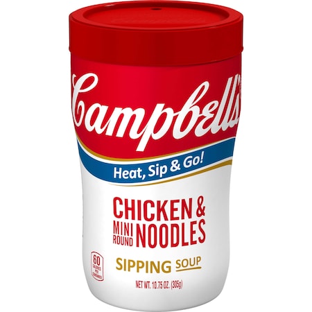 Campbells Soup On The Go Chicken And Mini Noodles 10.75 oz. Container, PK8 000014982